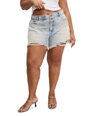 Good '90s Studded Denim Shorts in Indigo784