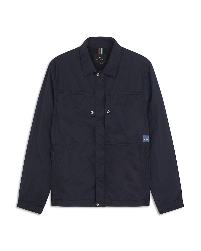 Ps By Paul Smith Regular Fit Shirt Jacket In Blue