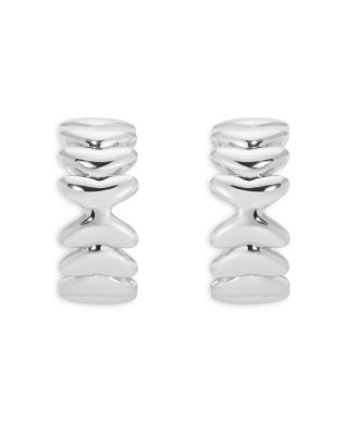 Metal Moderna Small Half Hoop Earrings