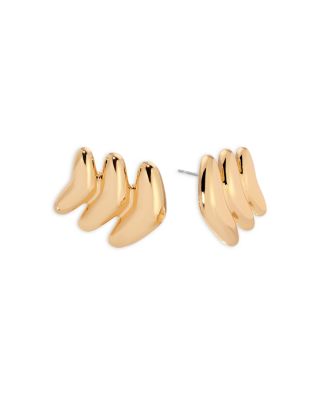 Metal Moderna Stud Earrings