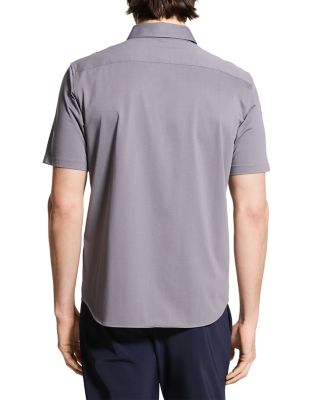 Irving Short-Sleeve Shirt in Structure Knit