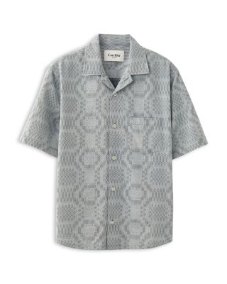 Jacquard Printed Camp Shirt