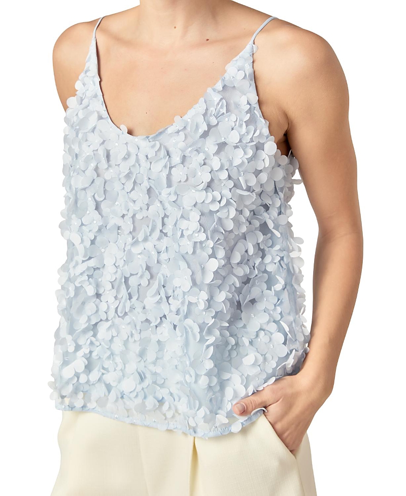 English Factory Women's Flower Cami Top