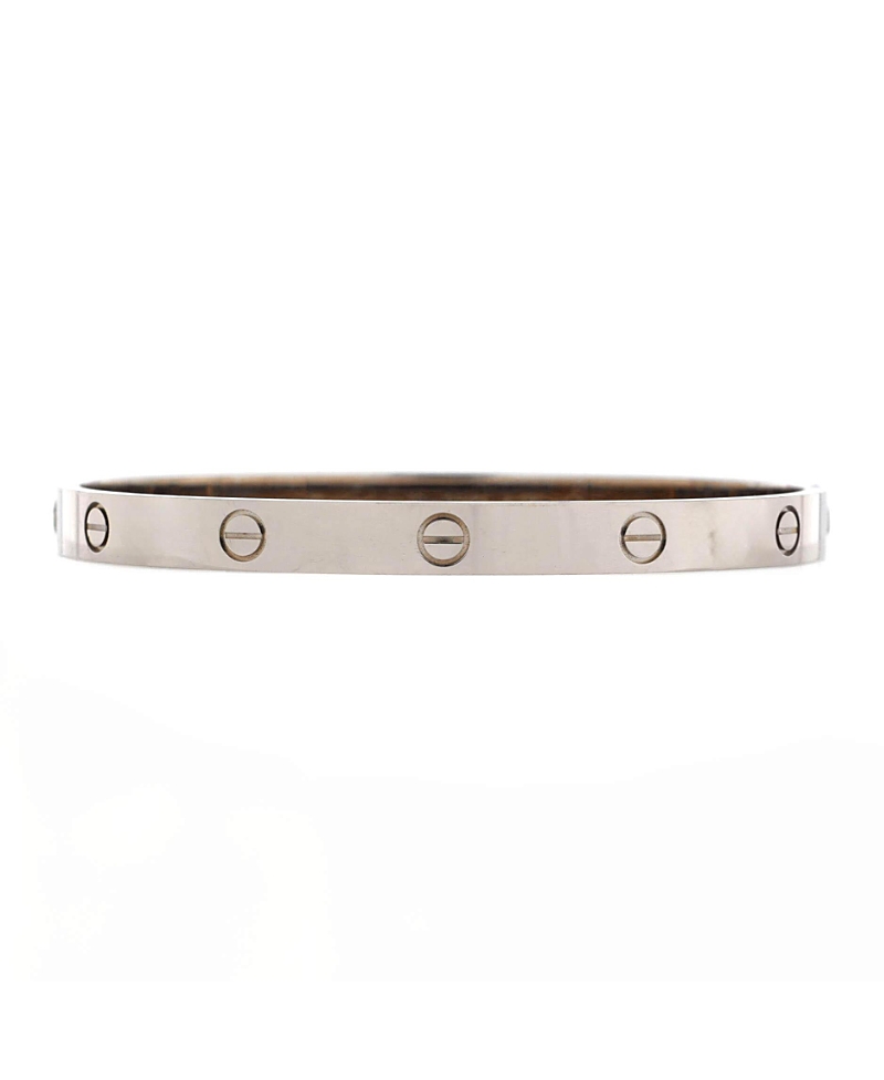 Pre-owned Pre-owned Cartier Cartier Love Bracelet 18k White Gold