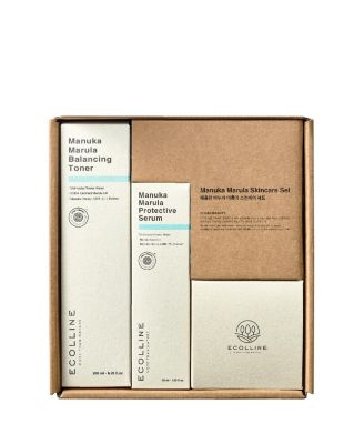 Manuka Marula Toner, Protective Serum and Moisturizing Cream 3-Step Gift Set