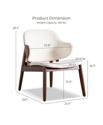 Beck Boucle Wingback Accent Chair