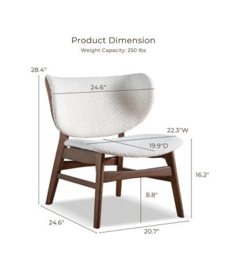 Shaw Boucle Wingback Accent Chair