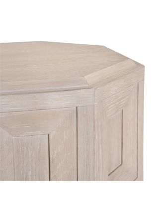  Flonnin Hexagon End Table with Coffer Panels