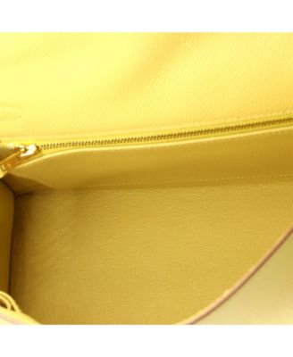 Kelly 25 Handbag Yellow Epsom with Gold Hardware