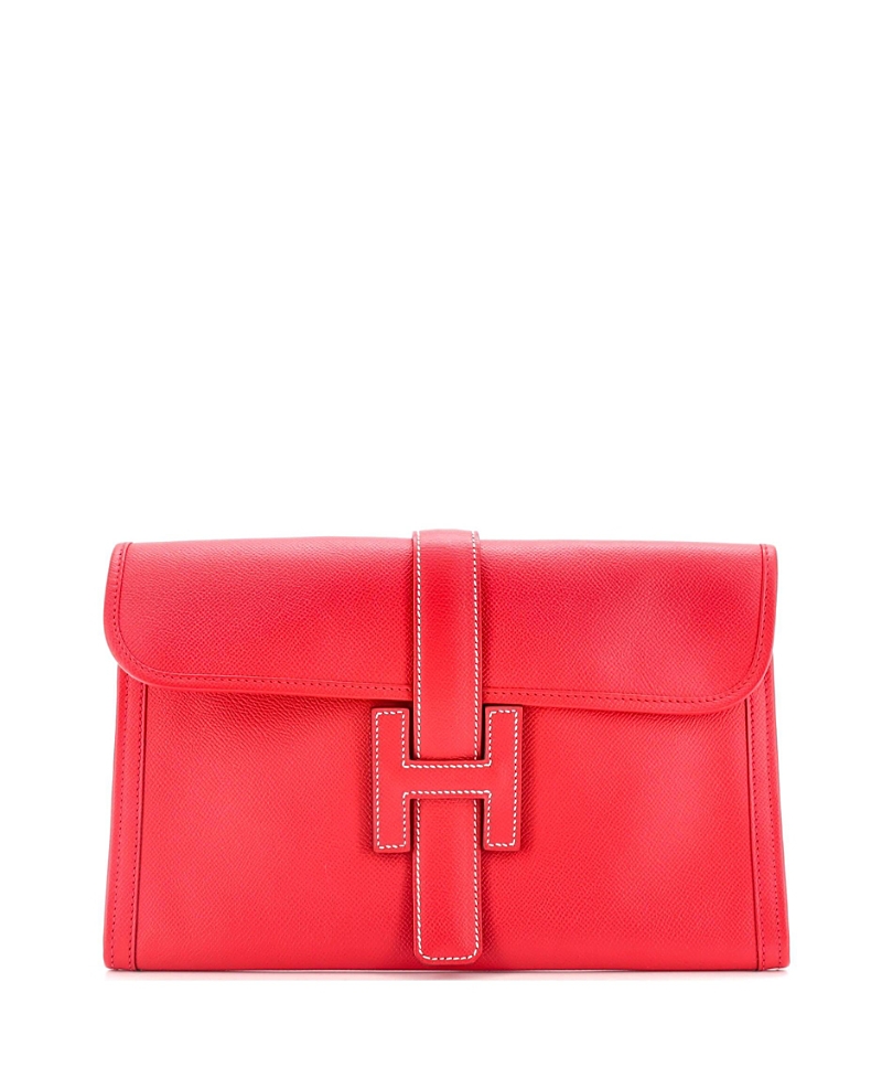 PRE-OWNED HERMES PRE-OWNED HERMES PM JIGE CLUTCH EPSOM
