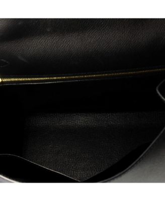 Kelly 28 Handbag Black Epsom with Gold Hardware