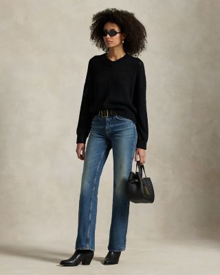 Linen Cotton V-Neck Sweater