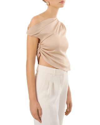 Evonne One Shoulder Ruched Top