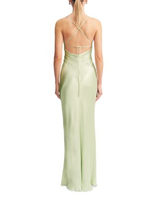 La Lune Lace Up Back Maxi Dress