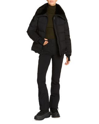 Arabbas Shearling Trim Puffer Jacket