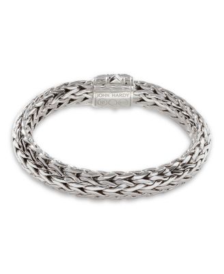 Sterling Silver Icon Bracelet with Pav&eacute; Black Sapphire, 10.5mm