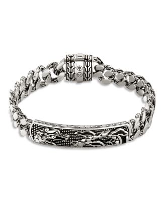 JOHN HARDY - Sterling Silver Legends Naga Dragon Plate Curb Link Bracelet