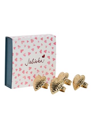 Heart Napkin Rings, Set of 4