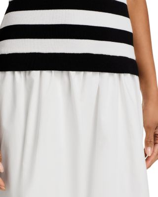 Stripe Mixed Media Dress - Exclusive