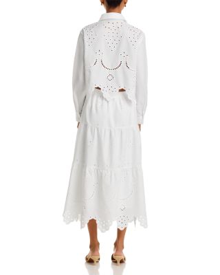 Button Front Eyelet Top - Exclusive