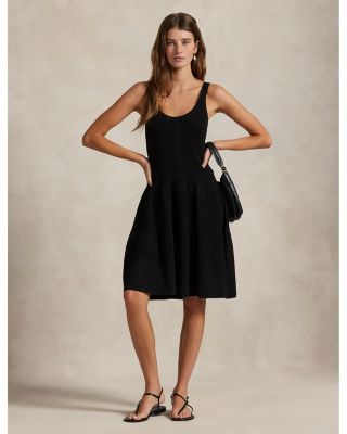 Cable Knit Sleeveless Sweater Dress