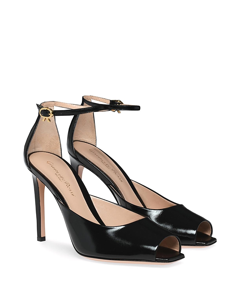 Gianvito Rossi Ethel Squared Peep Toe Sandals
