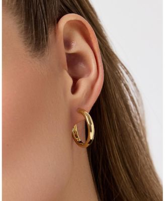 Gold Hoop Earrings Giulia Large