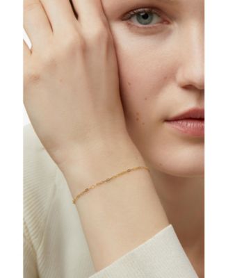 Gold Chain Paperclip Bracelet