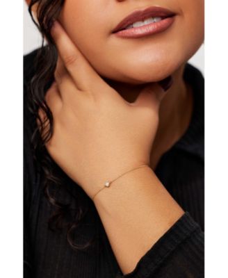 Gold Chain Lab Grown Diamond Bracelet