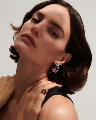 Odell Twist Half Hoop Earrings