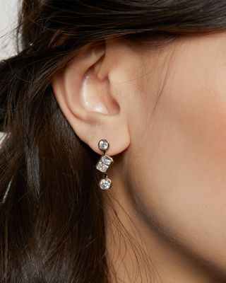 Bklyn Cubic Zirconia Trio Drop Earrings