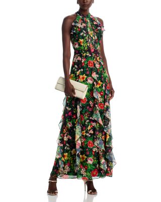 AQUA - Ruffled Gown - Exclusive