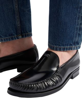  Men's Brushed Leather Loafers