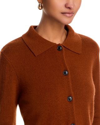 Shrunken Cashmere Cardigan Sweater