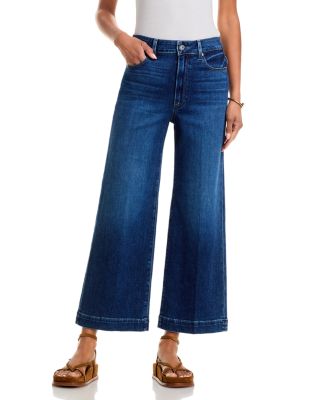 PAIGE - Anessa High Rise Cropped Wide Leg Jeans in Kindered