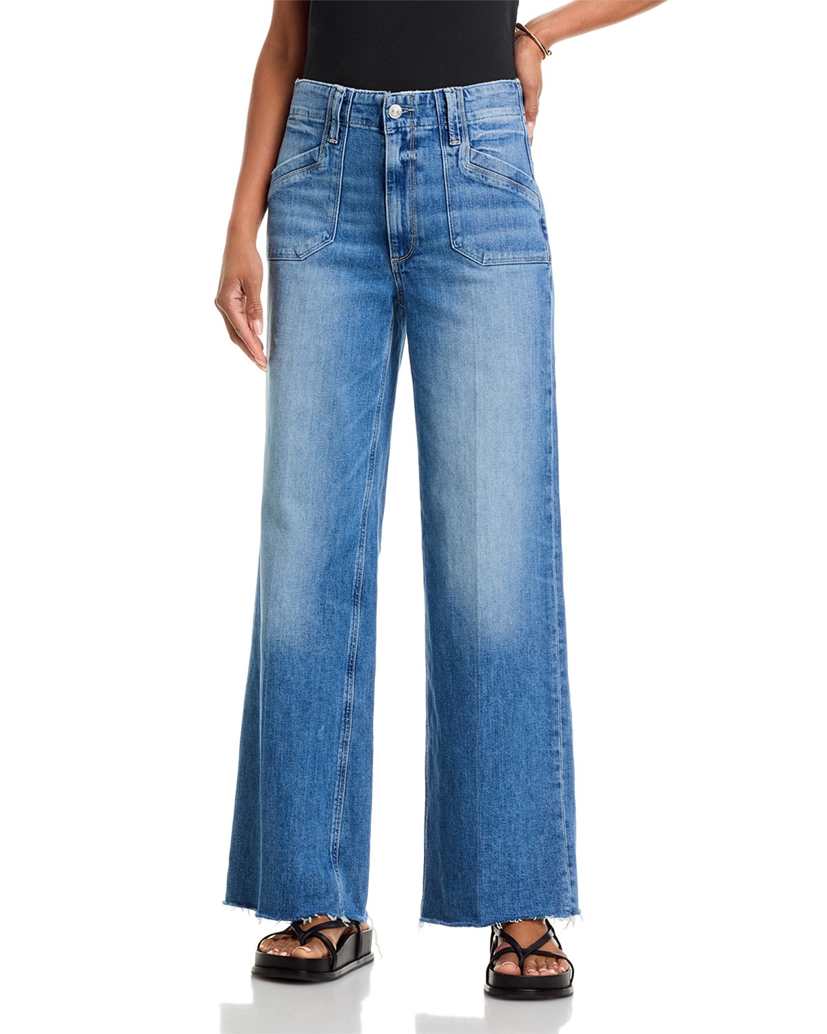 Anessa 31" High Rise Wide Leg Jeans in Viva