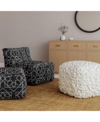 Cathy Woven Pouf