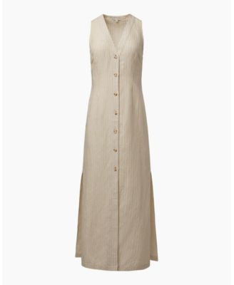 Air Linen Button Down Maxi Dress
