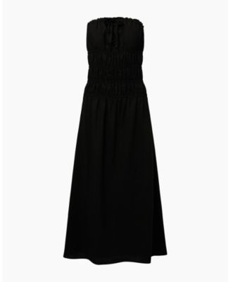 Air Linen Smocked Maxi Dress