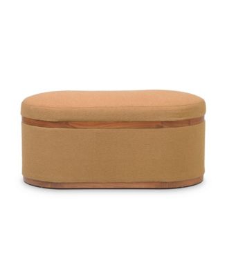 Olivier Oval Storage Ottoman