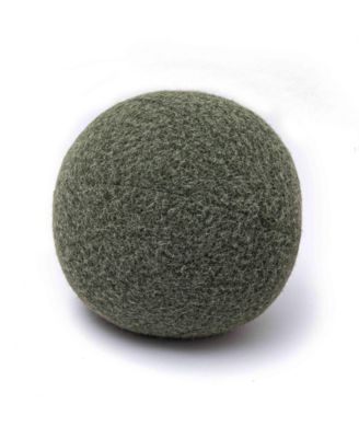 TOV Furniture - Boba Long Faux Mohair 14" Ball Pillow