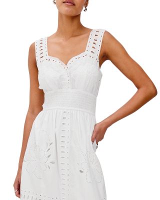 Fawn Eyelet Midi Dress