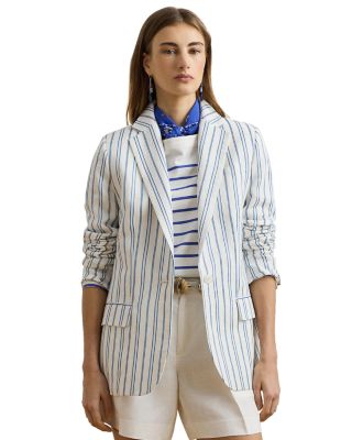 Ralph Lauren - Striped Linen Blend Blazer