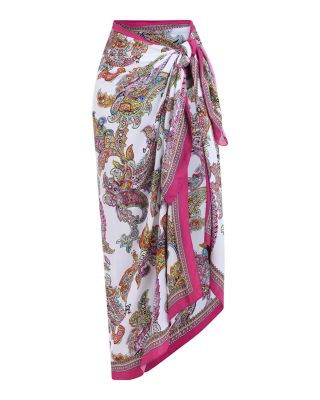Maribel Bright Paisley Pareo Cover-Up