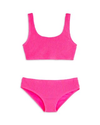 Limeapple - Girls' Fay Crinkle Square Neck Two Piece Swimsuit - Little Kid, Big Kid