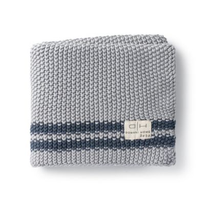  Marici Cool Blue Striped Blanket