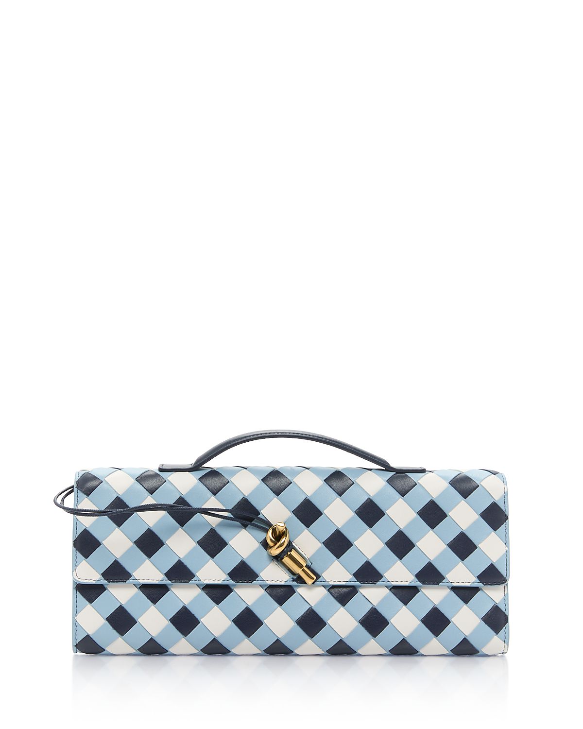 Bottega Veneta Andiamo Intrecciato Leather Clutch