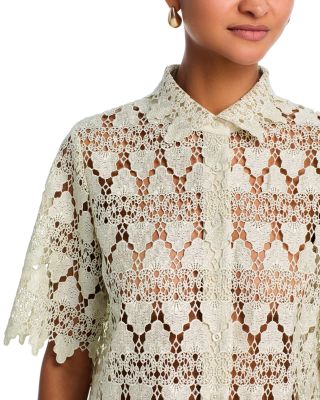 Lace Short Sleeve Shirt