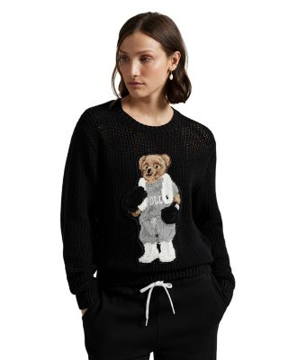 Polo Bear Cotton Crewneck Sweater