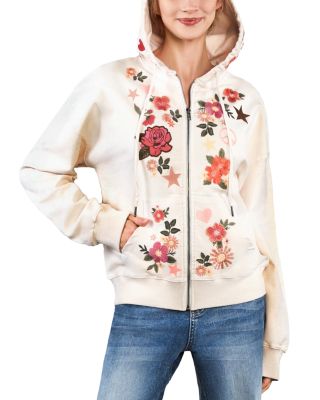 Cotton-Blend Camp Happy Embellished Hoodie